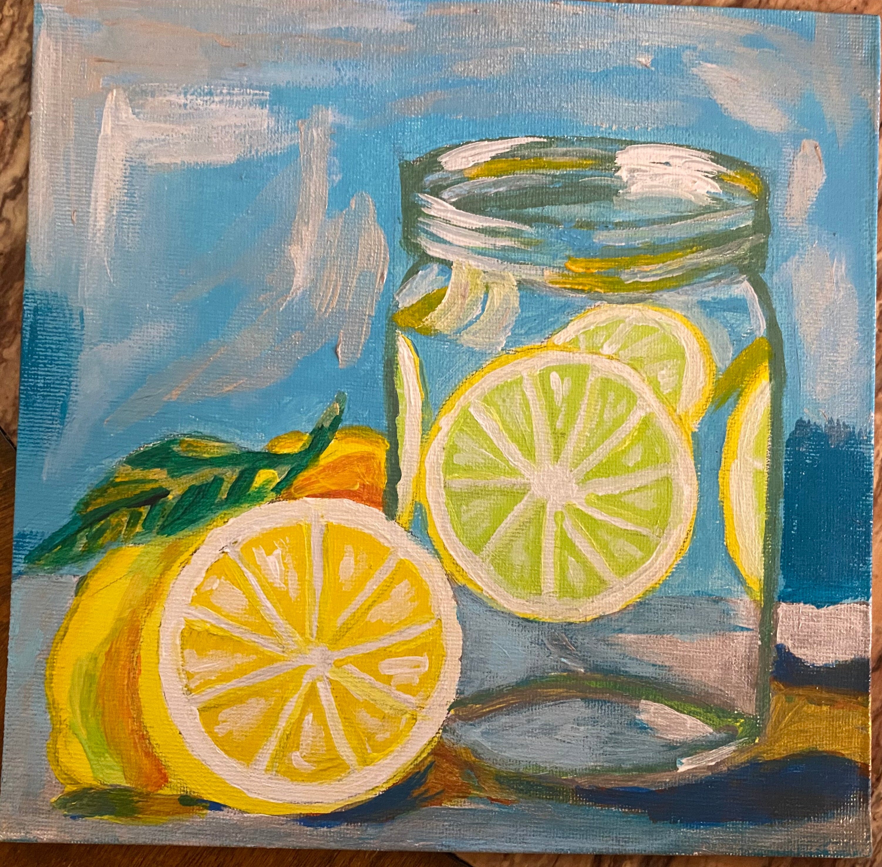 Bodegón - Pintura Acrílica Original 3 PIEZAS
